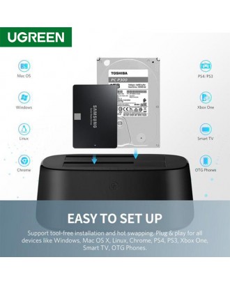 UGREEN CM198 USB 3.0 Dual Bay Hard Disk Docking